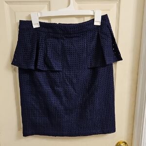 Elegant Anthropologie Navy Blue Women's Skirt